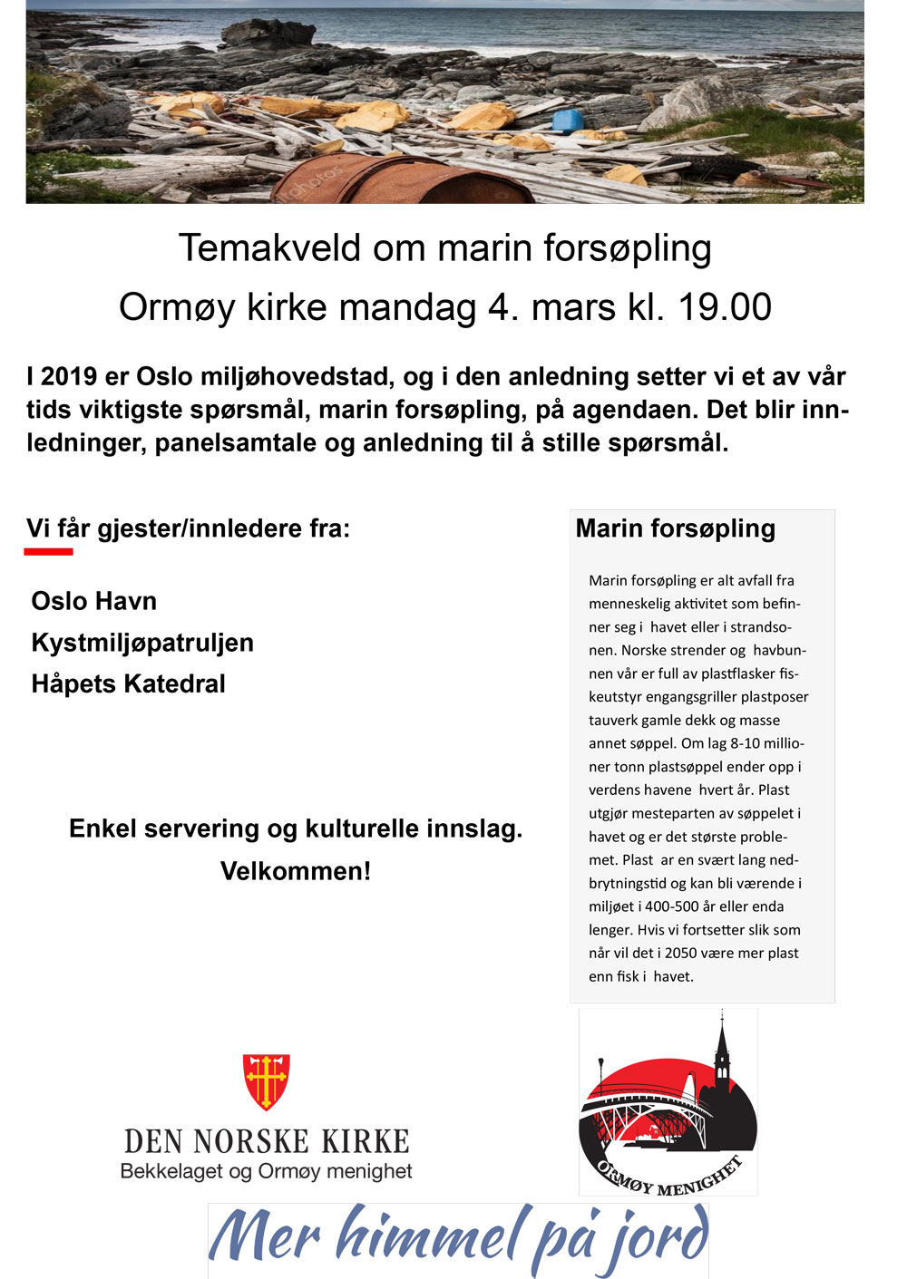 Temakveld om marin forsøpling