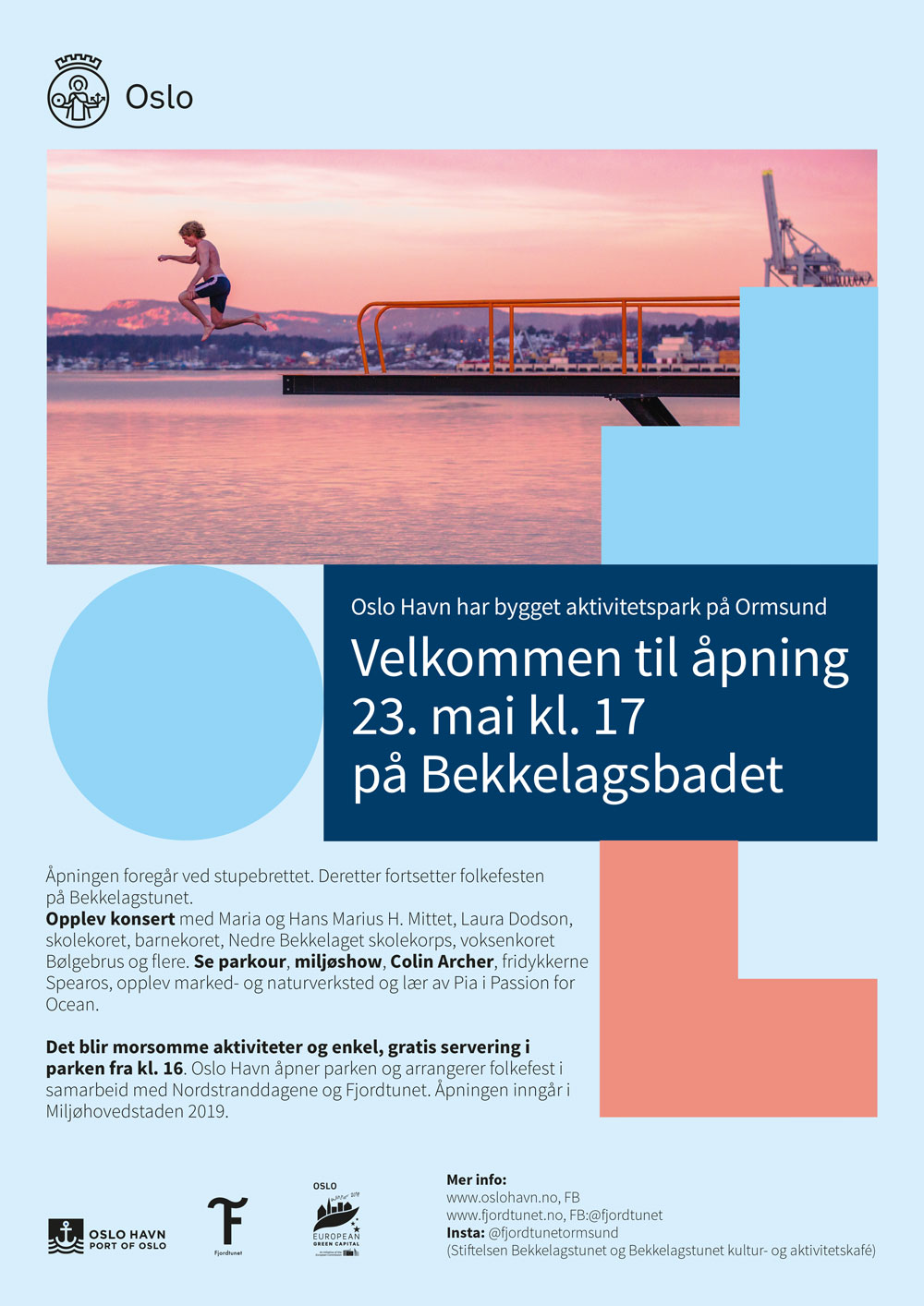 Åpning av Bekkelagsbadet og folkefest på tunet 23. mai